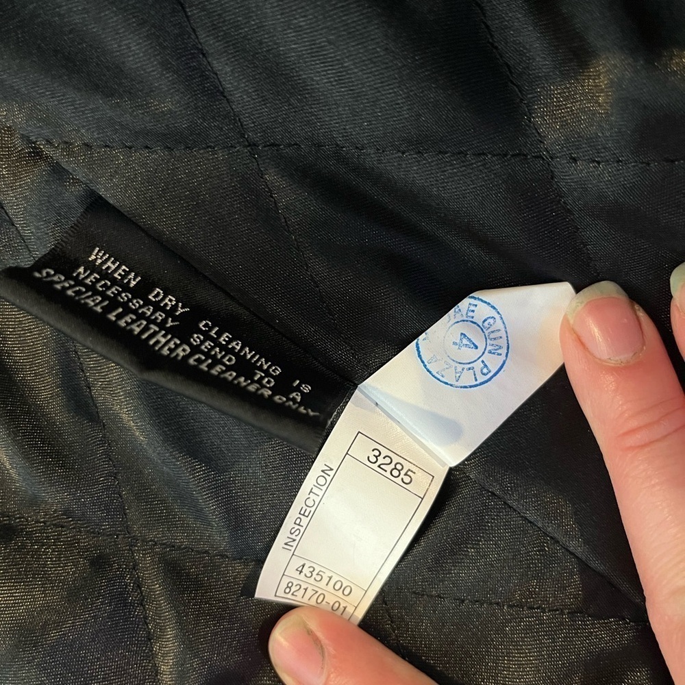 Wilson’s Leather Black Button-Down Coat – Size Large | Genuine Leather, Moto & M - Picture 5 of 6